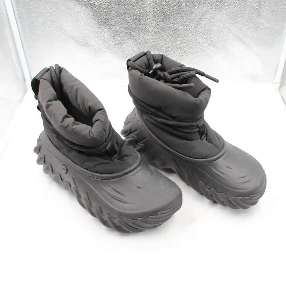Crocs Echo Boot Men 7 Women 9 Winter Snow Rain Puffer Boots Black